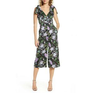 Foxiedox Women's Floral Wide Leg Jumpsuit